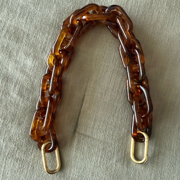 Clare V Shortie Strap Tortoise Resin - Picture 3 of 4